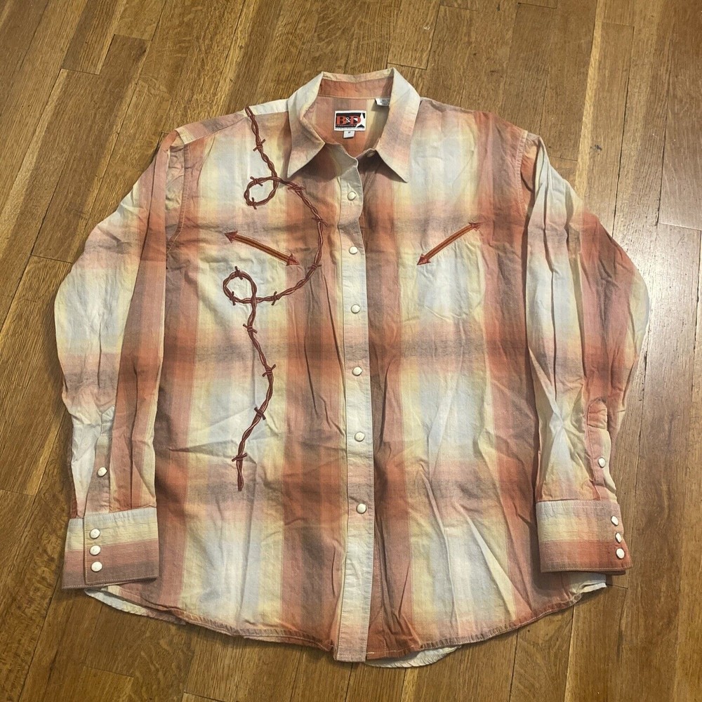 Panhandle Slim Shirt Adult 1X Brooks Dunn Pearl Snap Plus Western Women’s